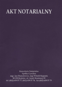 Akt Notarialny