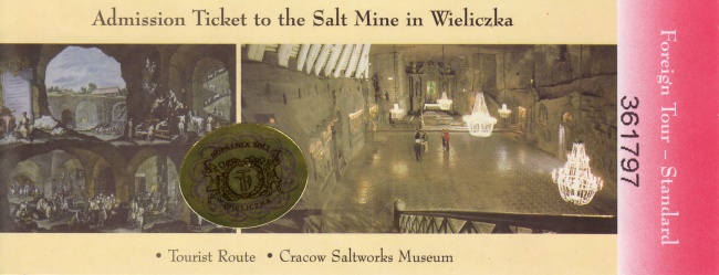 Wieliczka entrance ticket